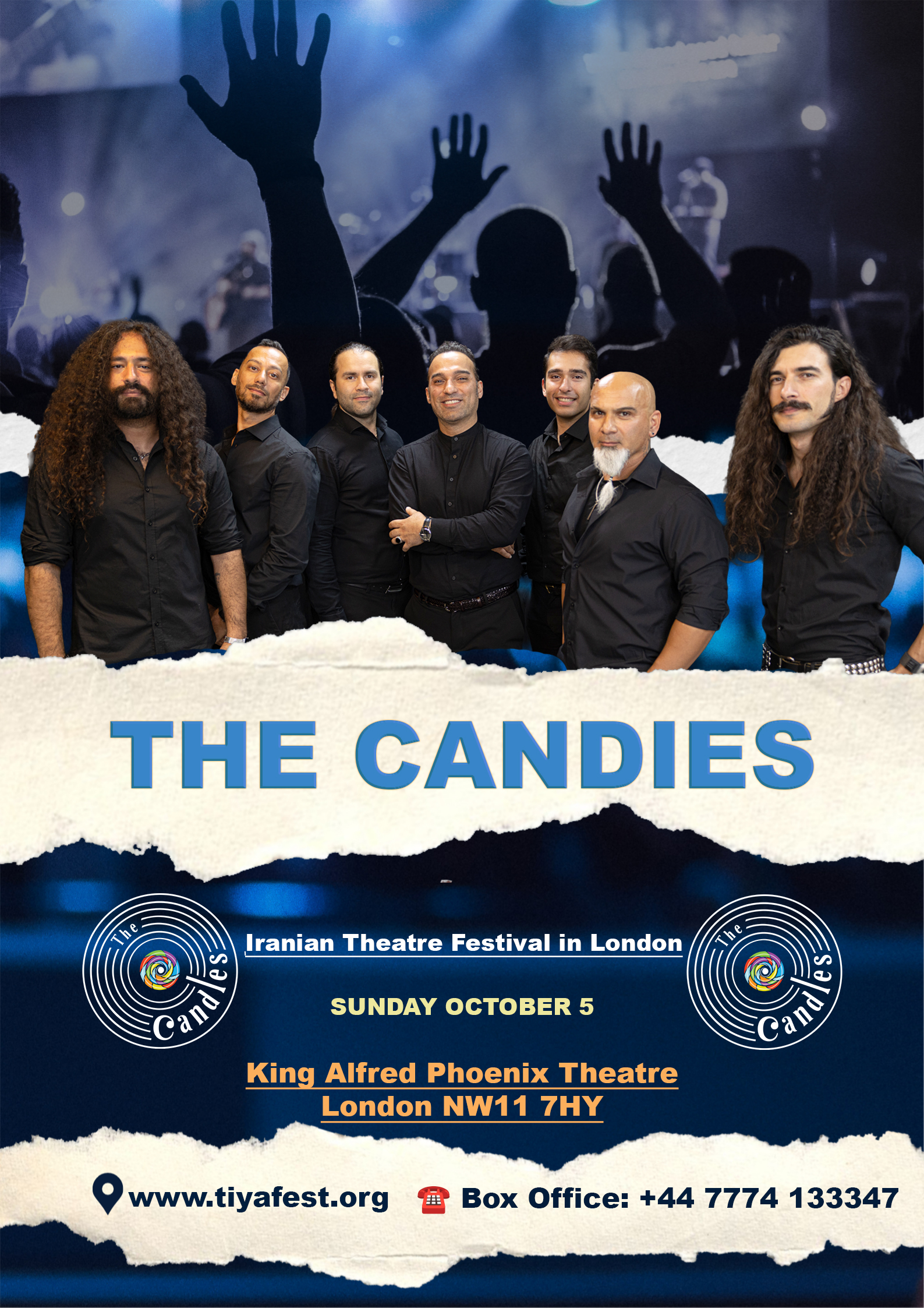 پوستر کنسرت گروه The Candies (اختتامیه)